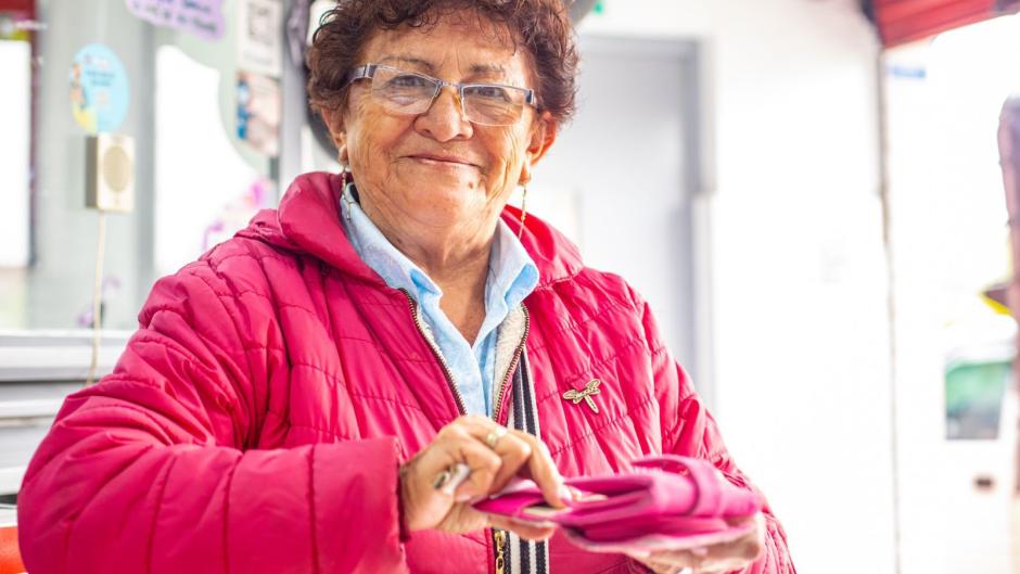 Adulta mayor.